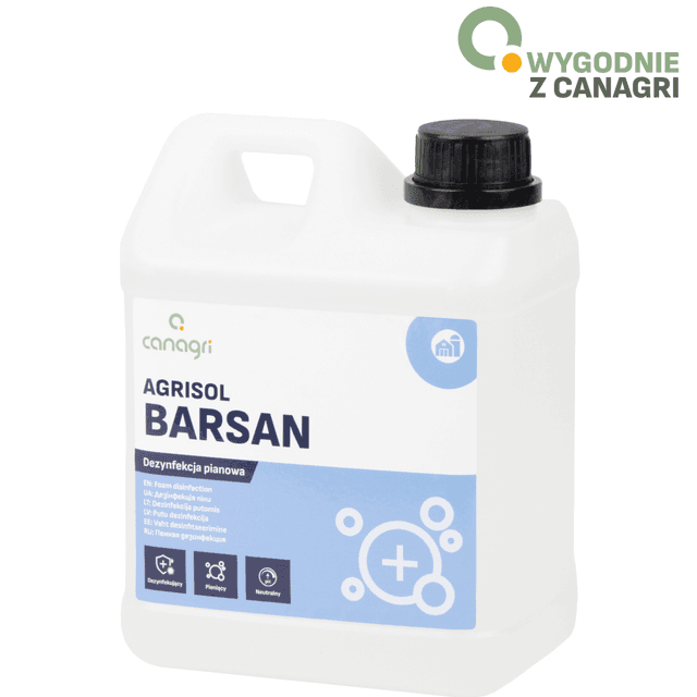 Agrisol Barsan 76 koncentrat do mat dezynfekcyjnych 2 kg Can Agri