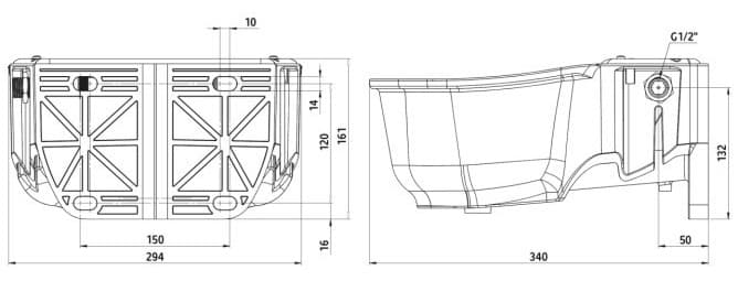 Poidło Pływakowe dla Bydła i Koni Kerbl S30 5L z Tworzywa