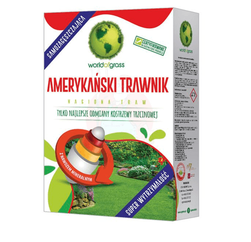 Agronas World of Grass Trawnik Amerykański 1kg - mieszanka nasion traw