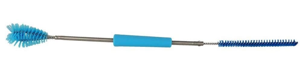 Podwójna szczotka do gum strzykowych 51 cm kołnierzowa i prosta