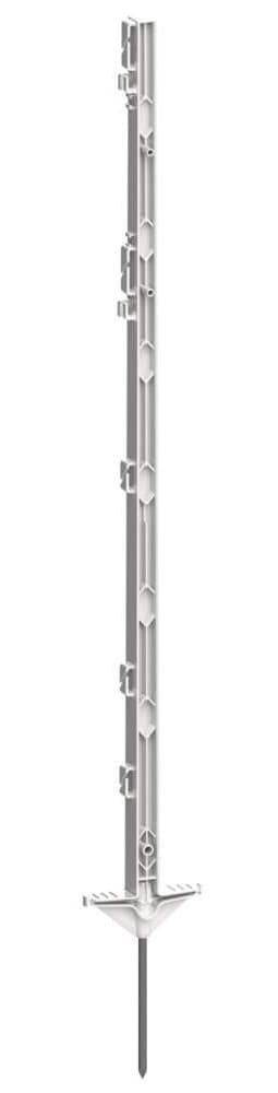 Palik ogrodzeniowy PROFI 105 cm biały z polipropylenu podwójna stopka