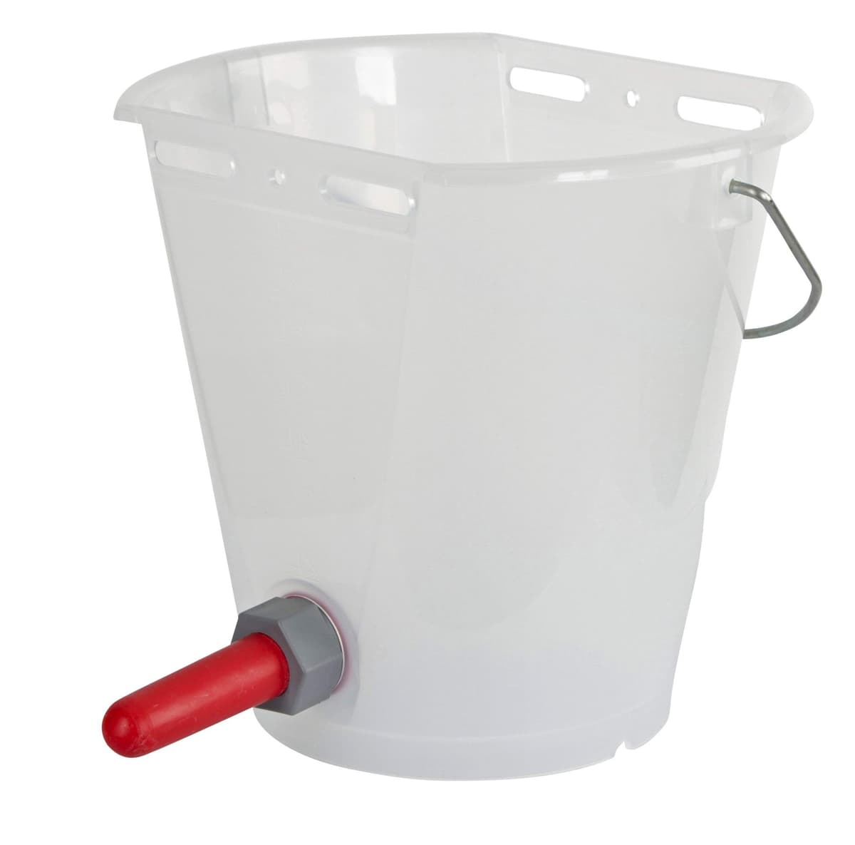 Wiadro do pojenia cieląt 8 l Can Agri z zaworem i smoczkiem gumowym