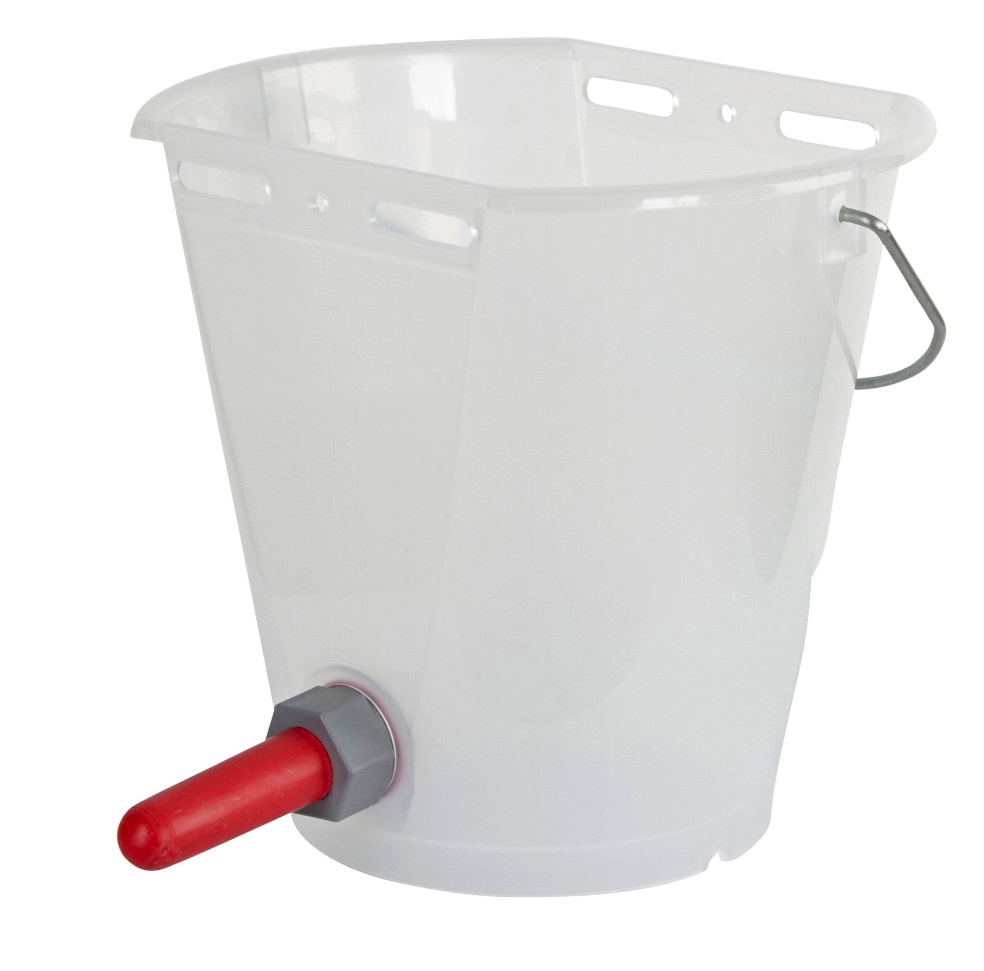 Wiadro do pojenia cieląt 8 l Can Agri z zaworem i smoczkiem gumowym