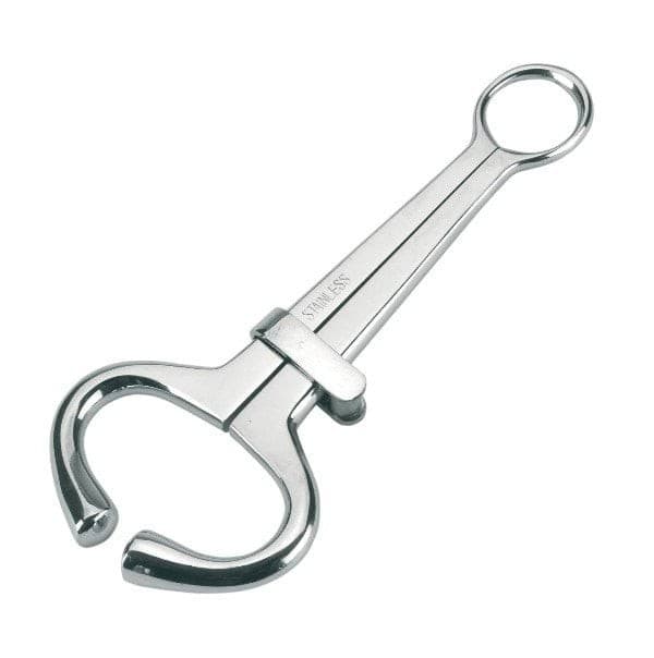 Uchwyt nosowy dla byka Harms ze stali nierdzewnej z suwakiem 19 cm