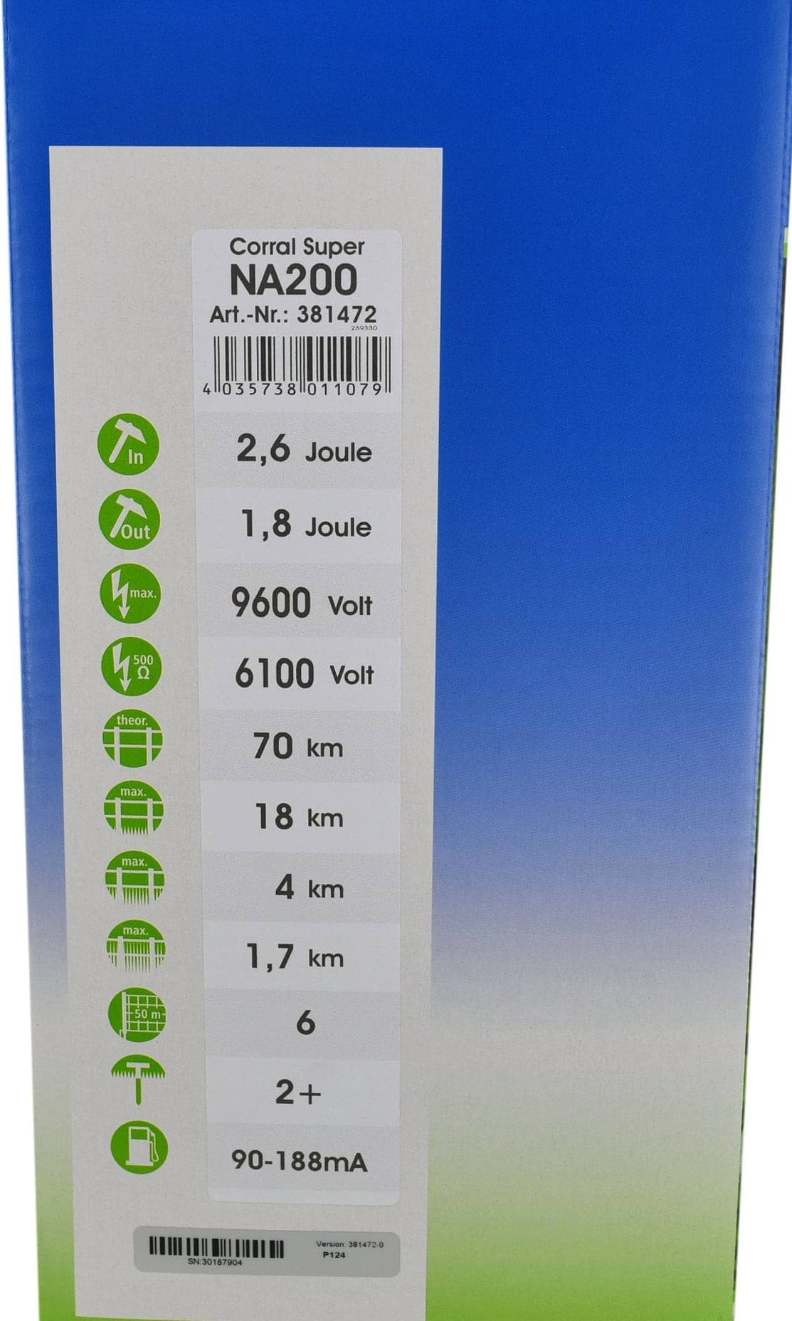 Elektryzator uniwersalny Corral NA 200 DUO 12/230V 2,6J