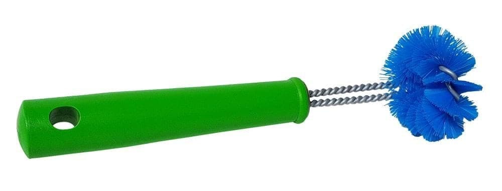 Szczotka kołnierzowa do gum strzykowych 18 cm zielono-niebieska