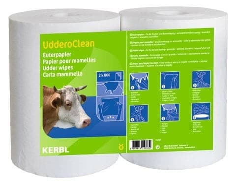 Papier do higieny wymion Uddero Clean 23x22 cm 2x800 list Kerbl