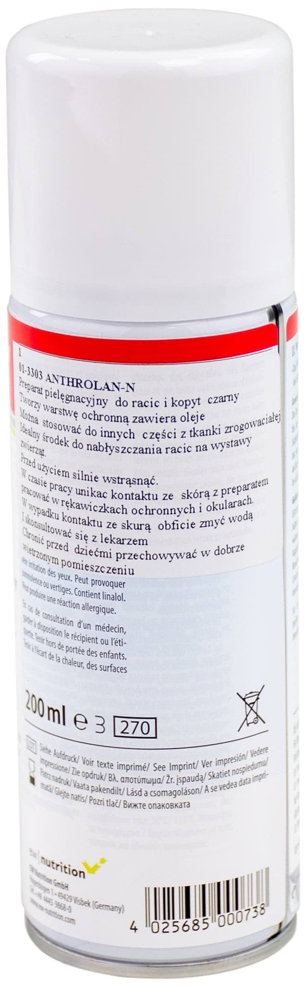 Spray ochronny i pielęgnacyjny do kopyt Anthrolan-N 200 ml Kerbl