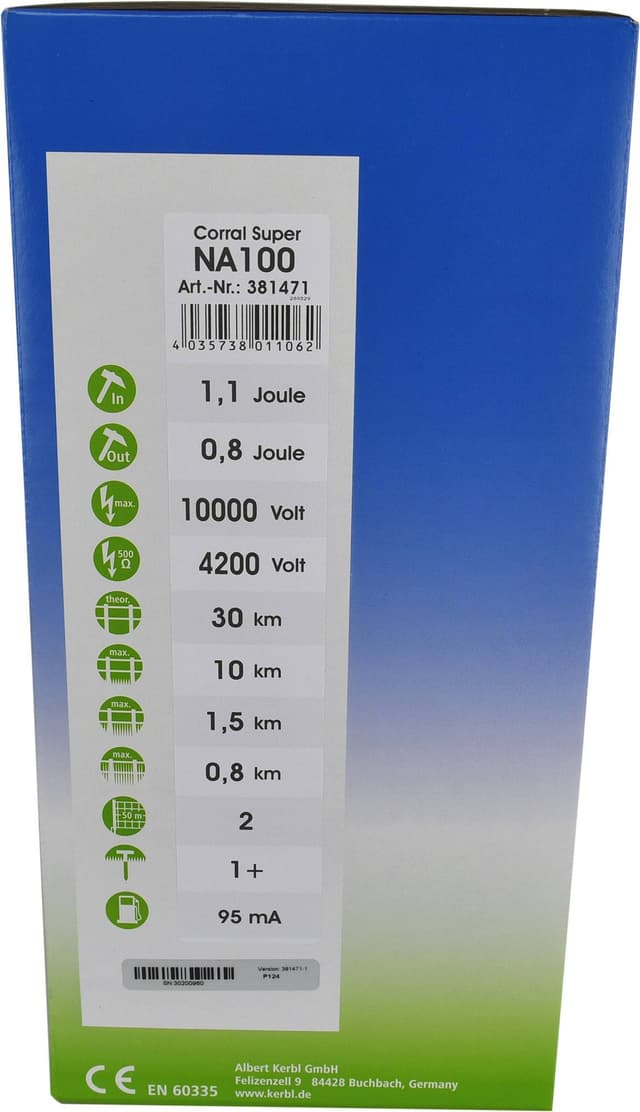 Elektryzator dla koni, bydła i małych zwierząt Corral NA 100 DUO