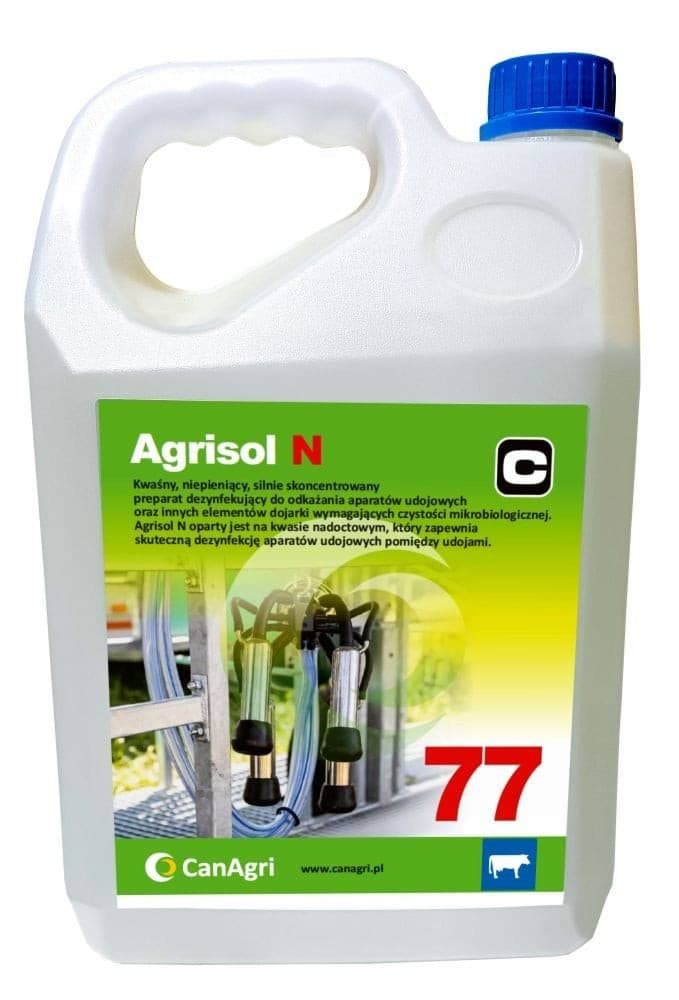 Preparat dezynfekujący Agrisol N 77 (Sterinox) koncentrat 5 kg Can Agri