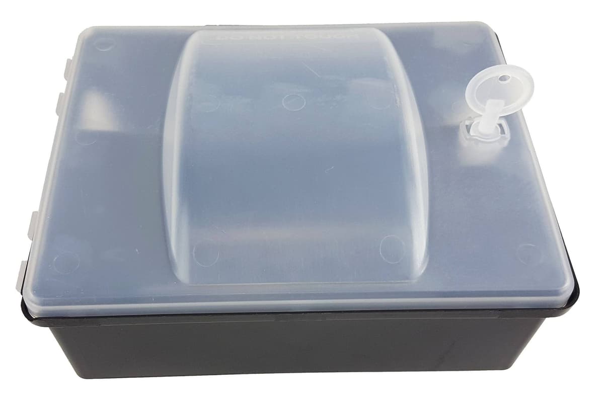 Stacja deratyzacyjna RoBait CURVE na myszy i szczury z transparentną pokrywą