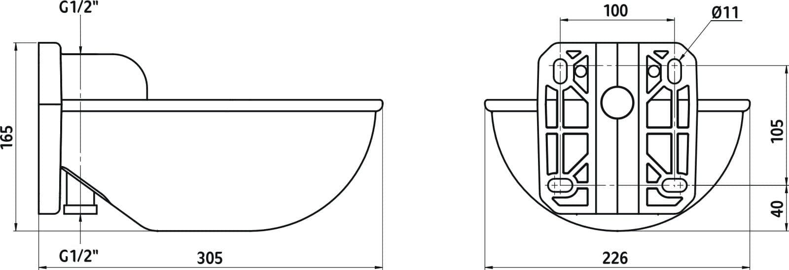 Poidło Kerbl dla bydła i koni z językiem K71, zielone