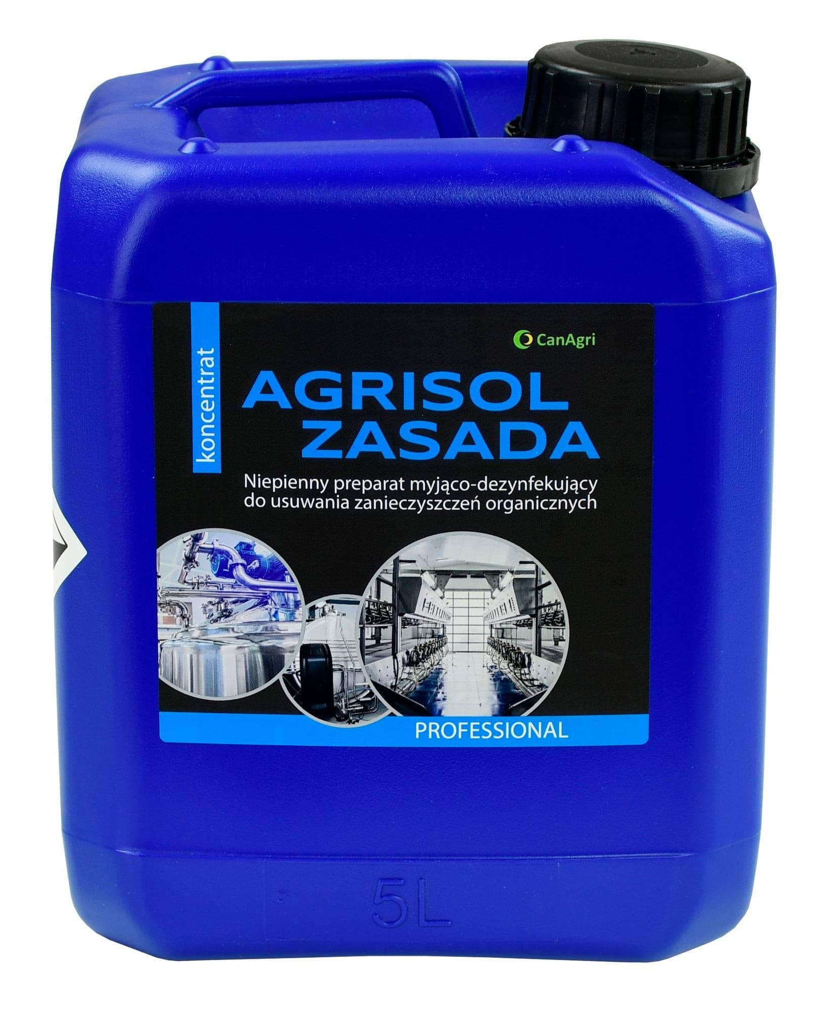 Agrisol Zasada 5 kg zasadowy preparat myjąco-dezynfekujący