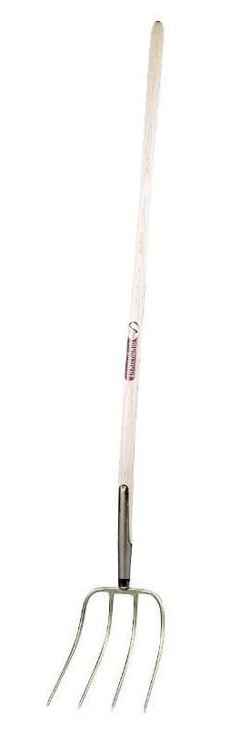 Widły Kerbl 4 zęby z trzonkiem jesionowym lakierowanym