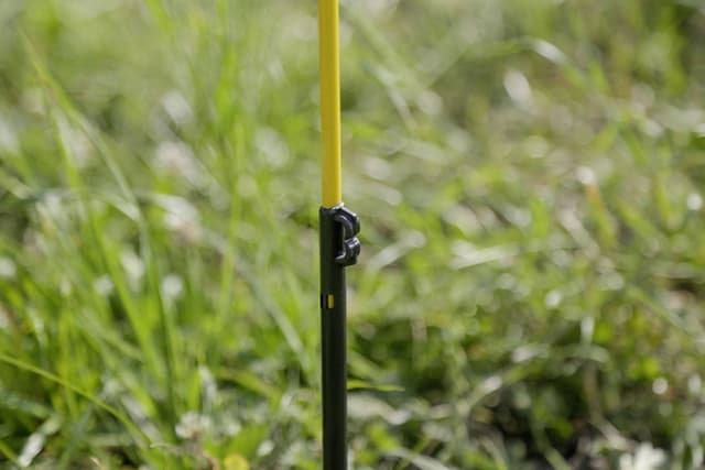 Palik ogrodzeniowy owalny z włókna szklanego, 106 cm, żółty, 10 x 6 mm, 10 szt., Kerbl