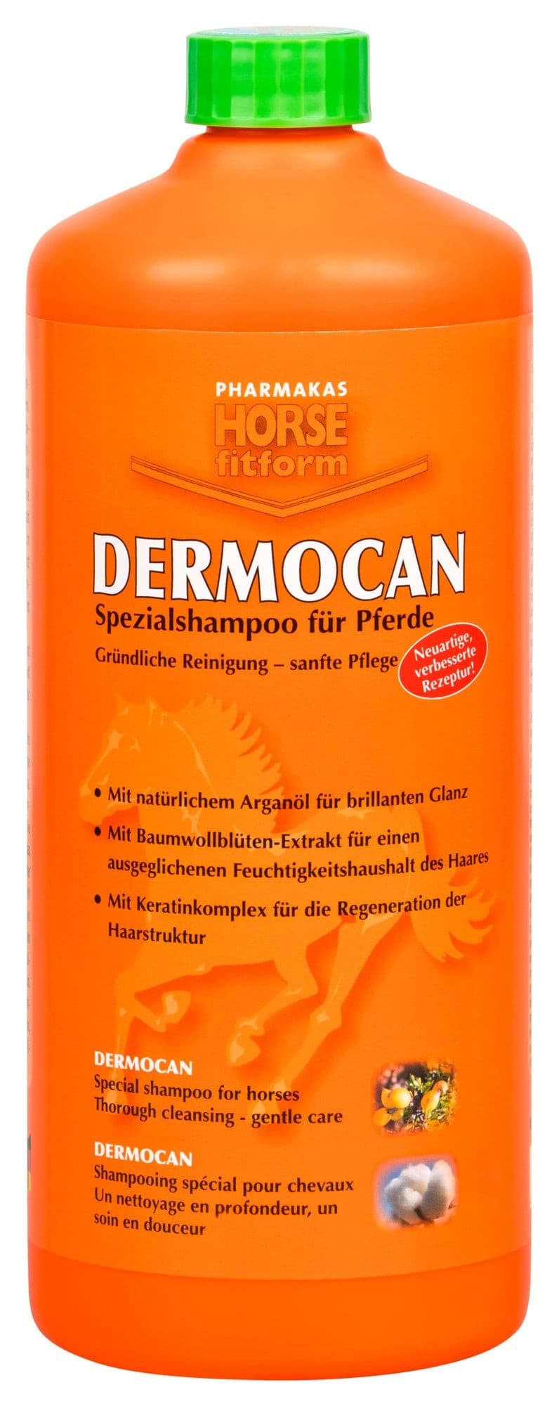 Szampon oczyszczający dla koni Dermocan 1000 ml