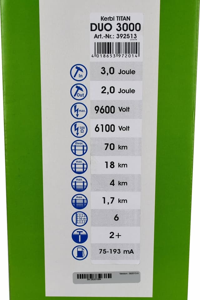 Elektryzator uniwersalny TITAN DUO 3000 dla zwierząt 3,0 J