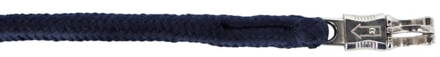 Uwiąz dla konia bawełniany, bezpieczny karabińczyk, granatowy, 200 cm