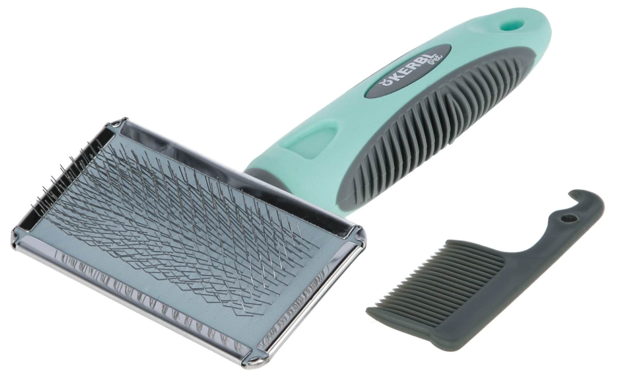 Szczotka dla psów z delikatnymi ząbkami i grzebieniem 16 x 9 cm