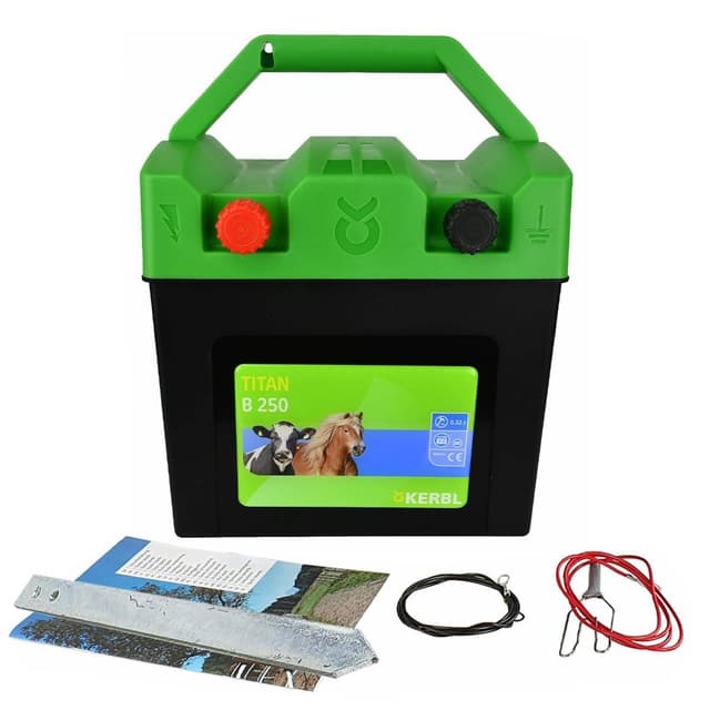 Elektryzator TITAN B 250, dla zwierząt, 0,32 J, Kerbl