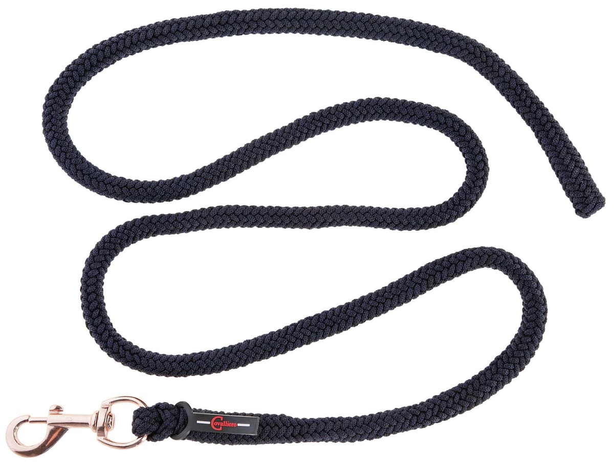 Uwiąz dla konia Classy granatowy 200 cm z karabińczykiem Covalliero