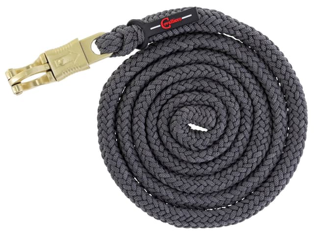 Uwiąz dla konia Classy szary 200 cm z bezpiecznym karabińczykiem Covalliero