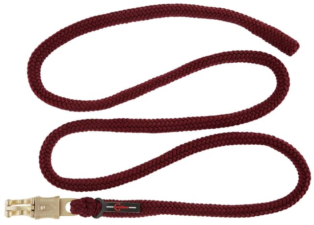 Uwiąz dla konia Classy bordowy 200 cm z karabińczykiem Covalliero