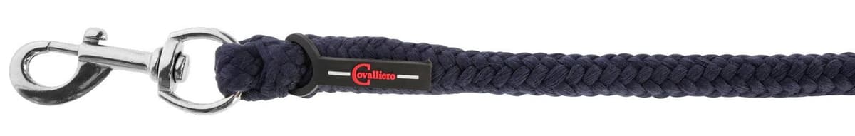 Uwiąz dla konia ClassicSoft 200 cm granatowy z karabińczykiem Covalliero