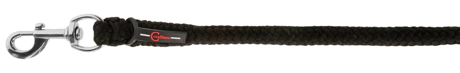 Uwiąz dla konia ClassicSoft czarny 200 cm karabińczyk Covalliero
