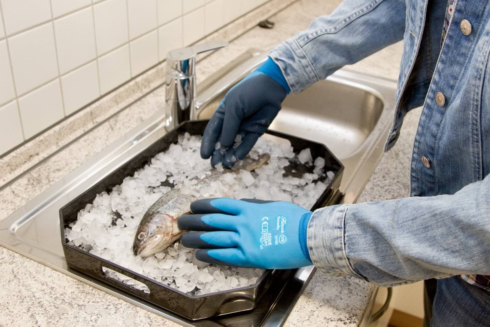 Rękawice zimowe ThermoDry I Kerbl, jednowarstwowe, rozmiar 9, niebieskie