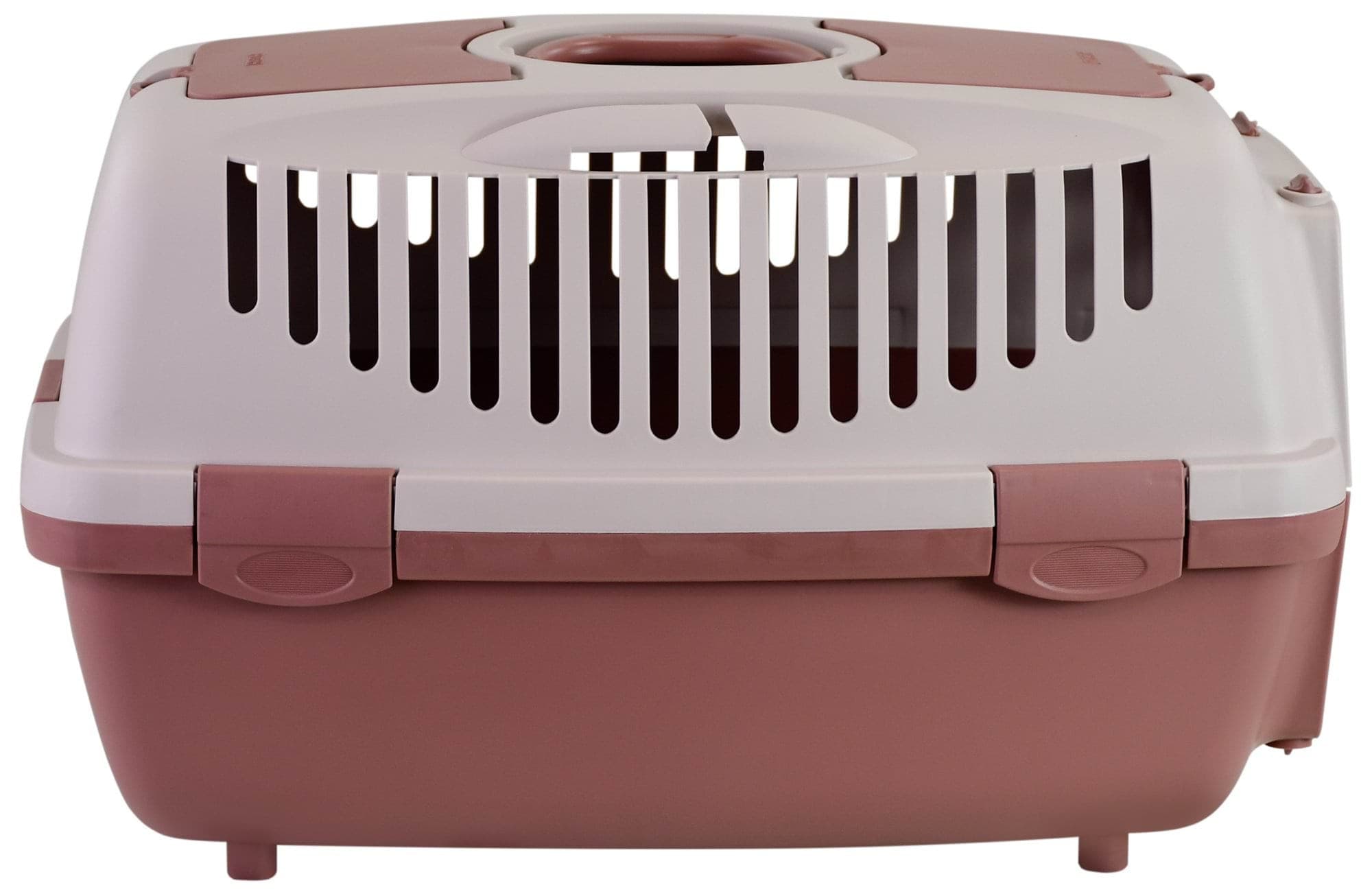 Transporter Gulliver 2 z plastikowymi drzwiczkami, 55 x 36 x 35 cm, różowy/brązowy, 8 kg, Stefanplas