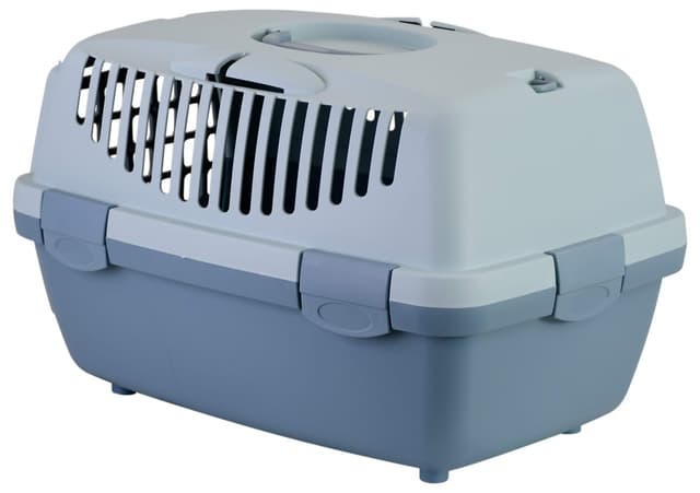 Transporter Gulliver 1 z plastikowymi drzwiczkami, 48 x 32 x 31 cm, niebieski/szary, 6 kg, Stefanpla