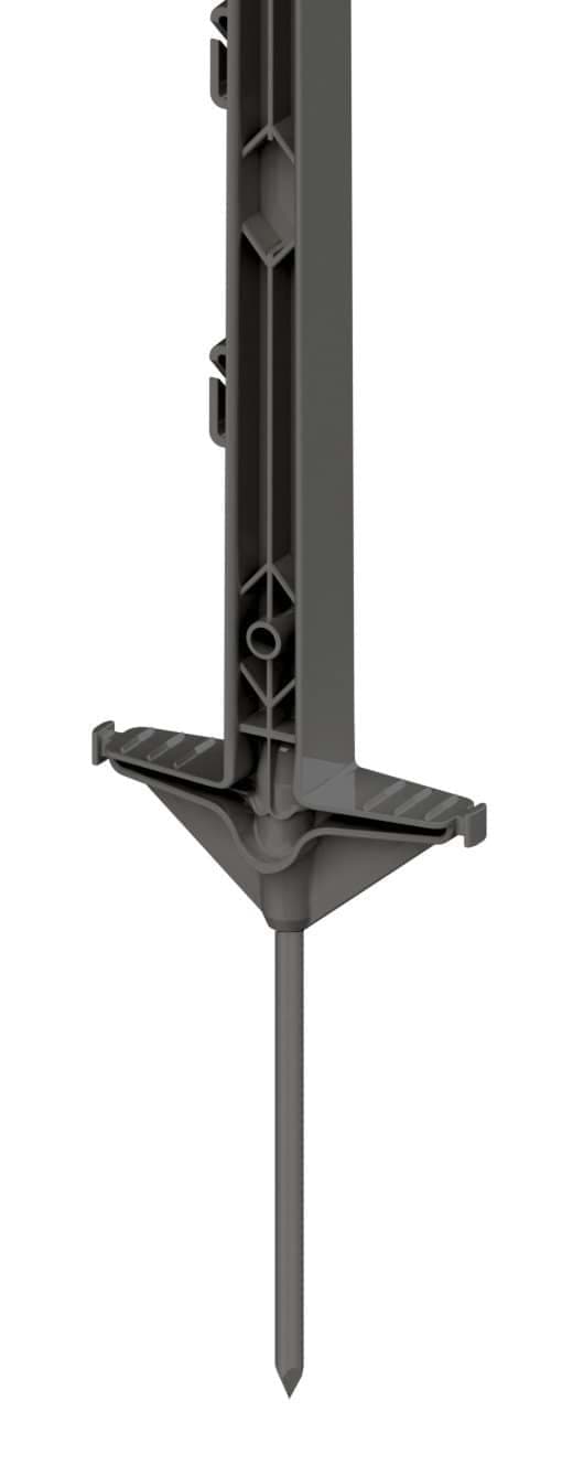 Palik ogrodzeniowy polipropylen PROFI 105 cm antracytowy z podwójną stopką