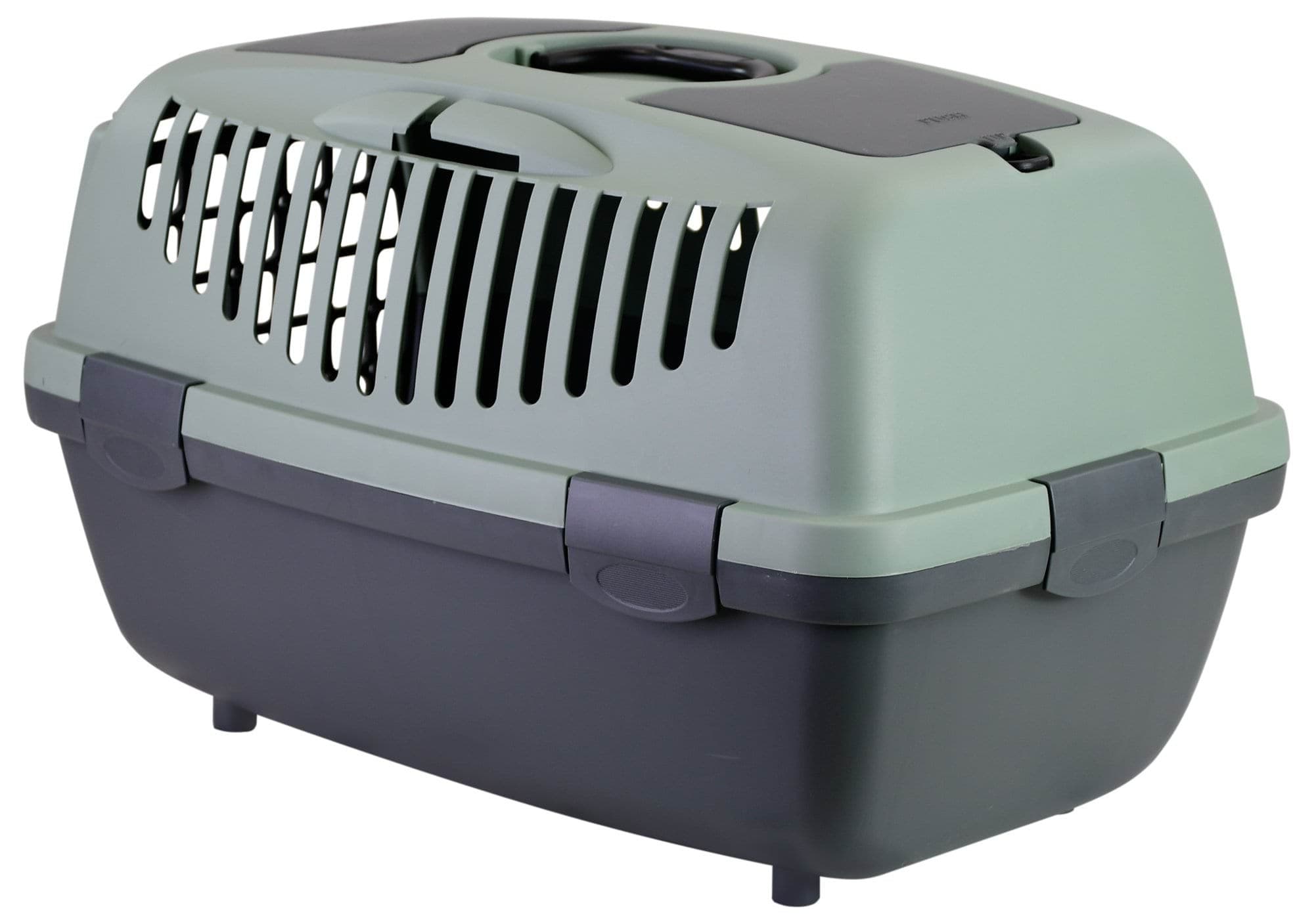 Transporter Gulliver 2 z plastikowymi drzwiczkami 55x36x35 cm szary/zielony