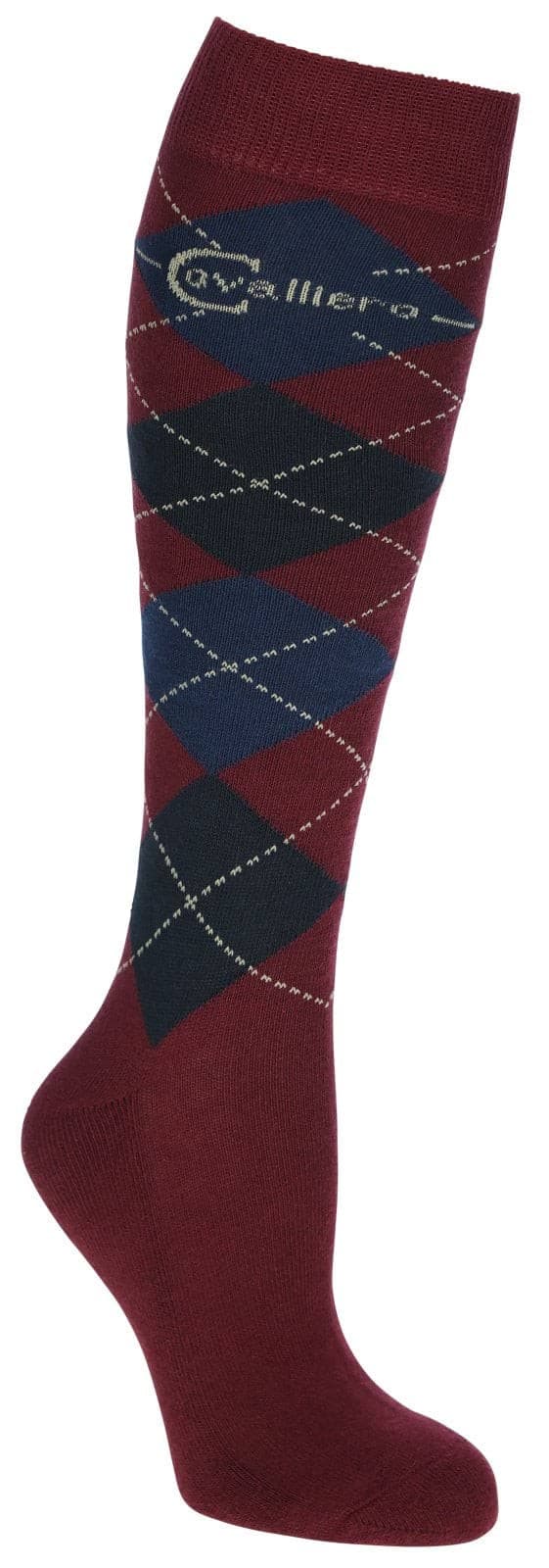 Podkolanówki jeździeckie Brescia bordowo-grafitowe roz. 40-42 Covalliero