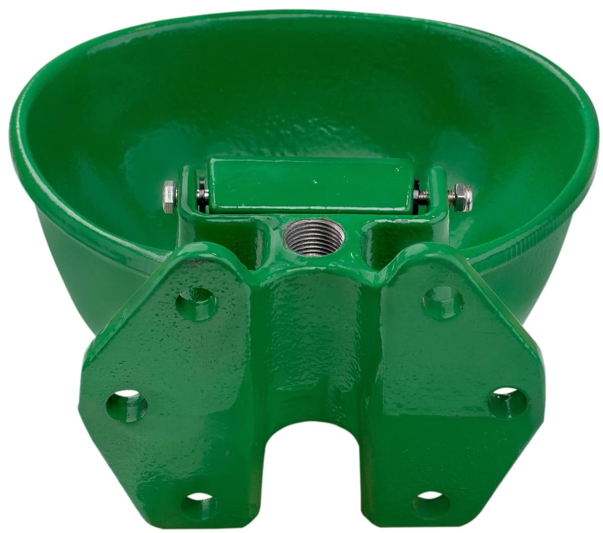 Poidło miskowe żeliwne dla bydła i koni 2,5L oliwkowe