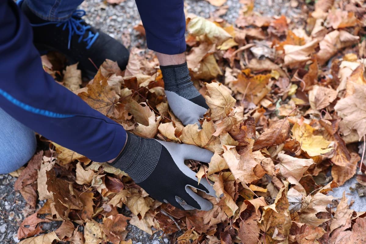 Rękawice zimowe recyklingowe Lite szaro-czarne rozmiar 10 XL Kerbl