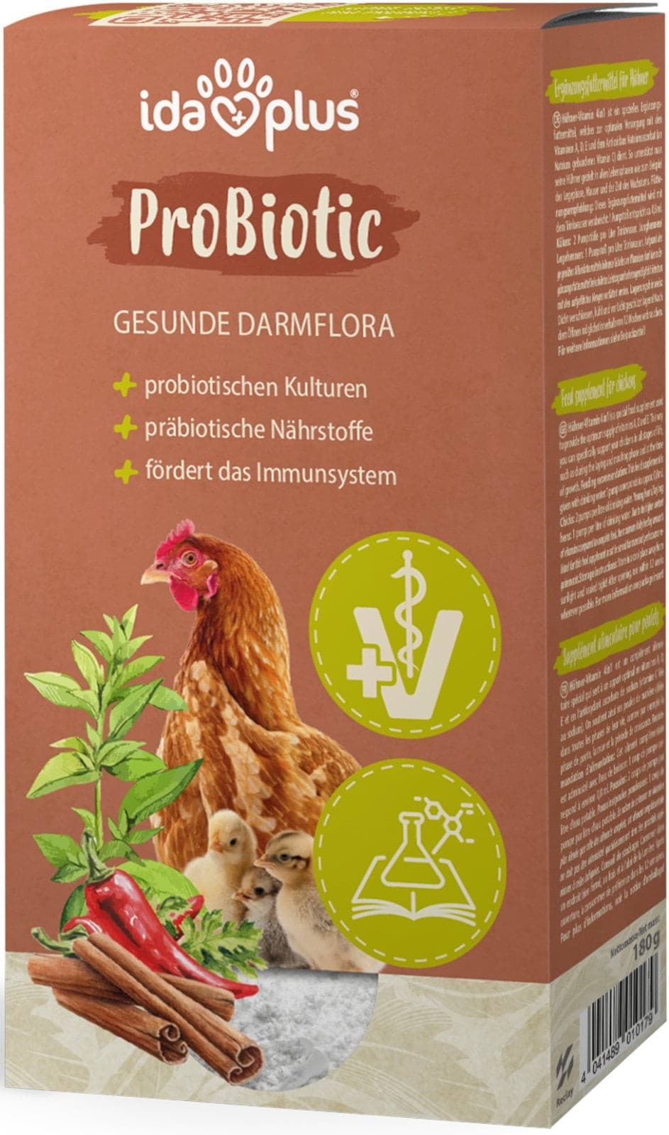 Suplement ProBiotic, dla kur, przepiórek i innych ptaków drobiowych, 180 ml, IdaPlus