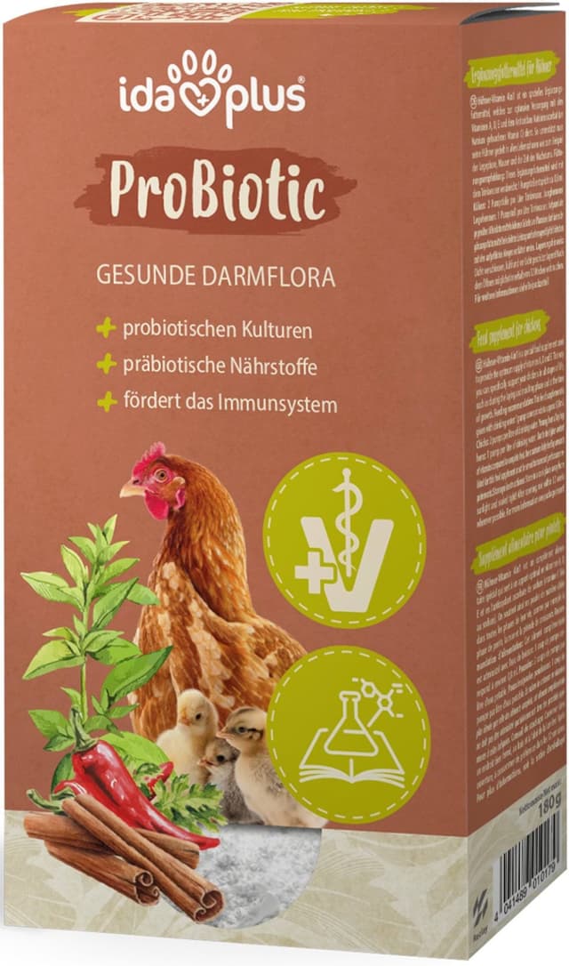 Suplement ProBiotic, dla kur, przepiórek i innych ptaków drobiowych, 180 ml, IdaPlus