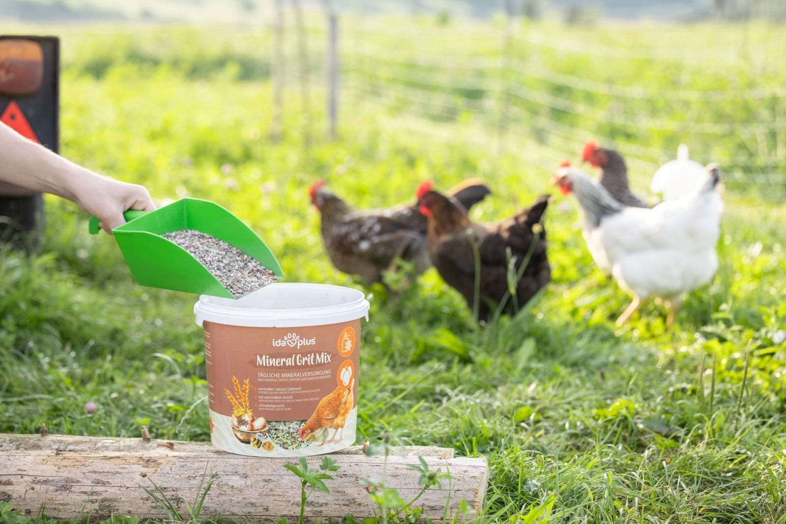 Suplement Mineral Grit Mix, dla kur, przepiórek i innych ptaków drobiowych, 5 kg, IdaPlus