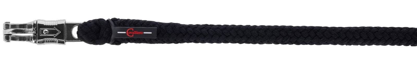 Uwiąz dla konia Doria 200 cm z bezpiecznym karabińczykiem czarny