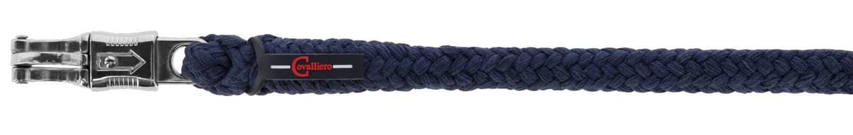 Uwiąz konia Doria 200 cm granatowy z bezpiecznym karabińczykiem Covalliero