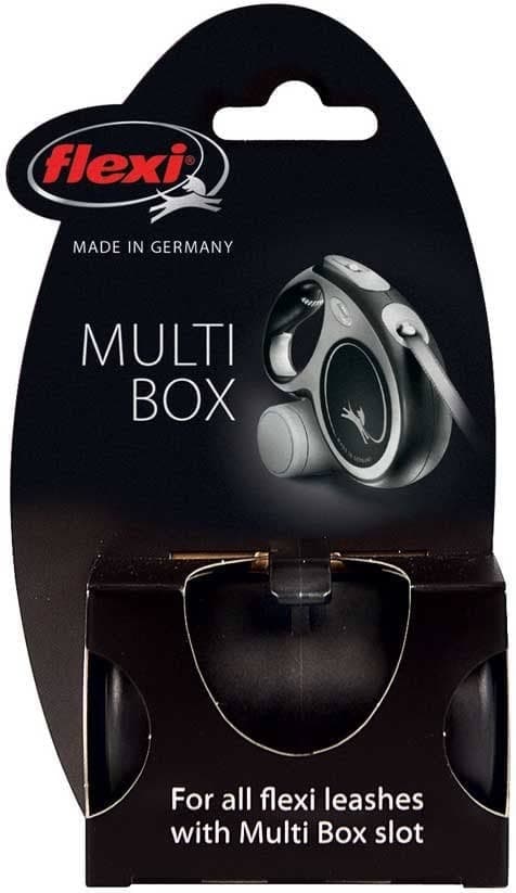 FLEXI Multi Box pojemnik na przysmaki i woreczki czarny