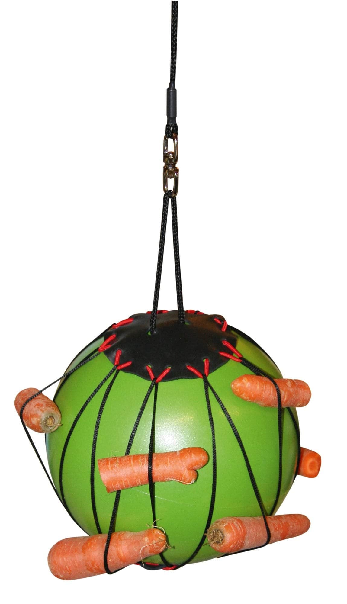 Piłka zawieszana dla konia Kerbl na smakołyki zielona