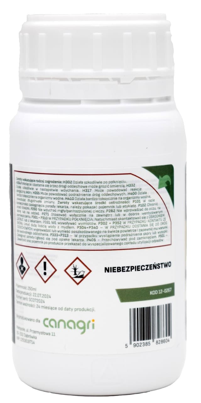 Środek owadobójczy ASEKOR 400 Plus koncentrat 250 ml na owady