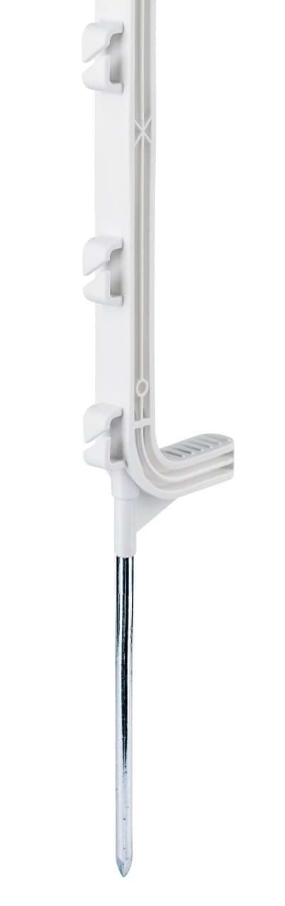 Palik ogrodzeniowy z polipropylenu BASIC, 105 cm, biały, poj. stopka, Kerbl