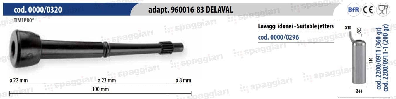 Guma strzykowa Alfa Laval 96001683 "krótki kubek Z", 4 szt. Spaggiari