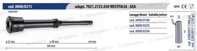 Guma strzykowa Westfalia WK1 Spaggiari 8 mm 4 sztuki długa