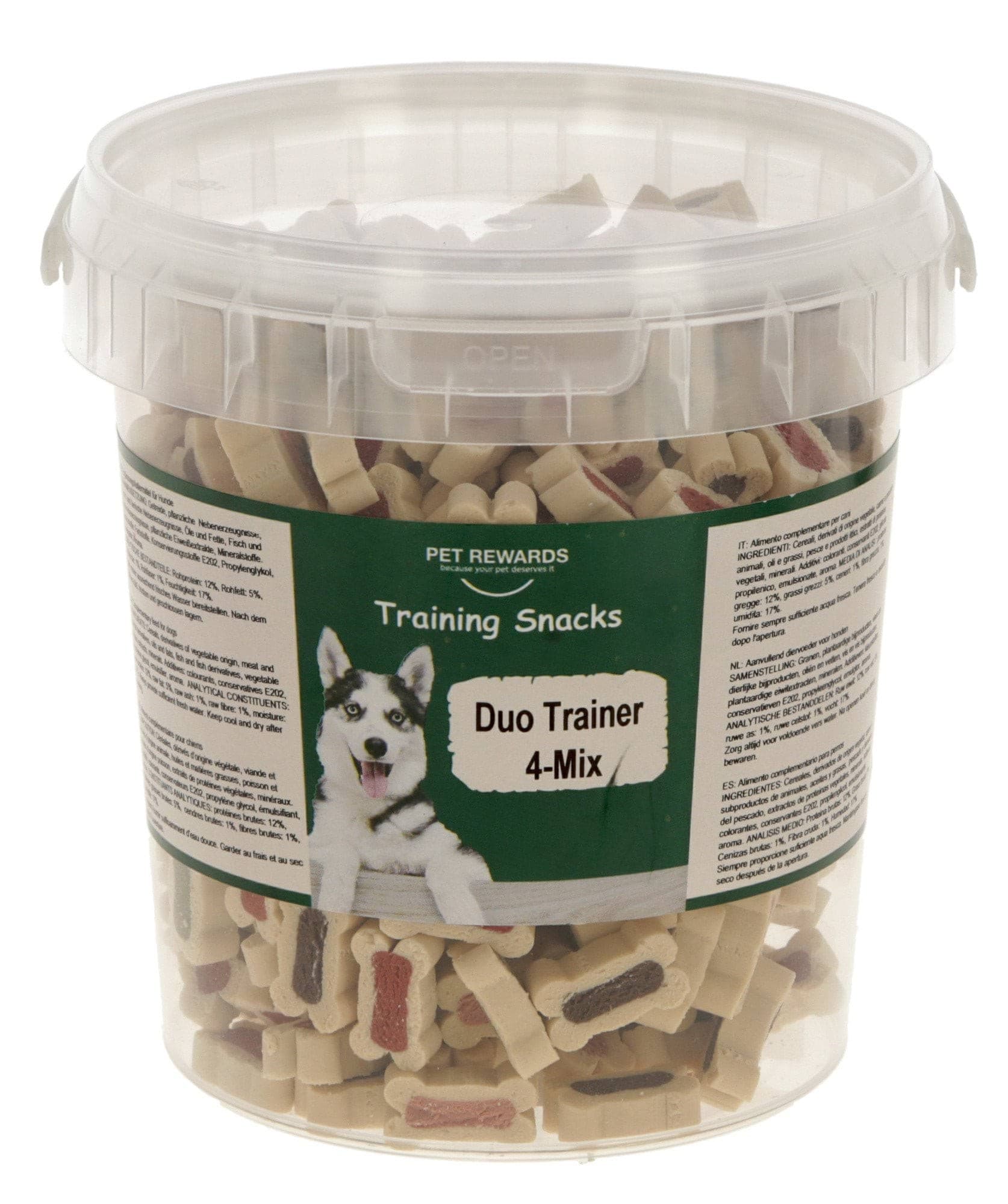 Przysmak dla psa Pet Rewards Duo Trainer 4-mix kostki 2w1 500g Kerbl