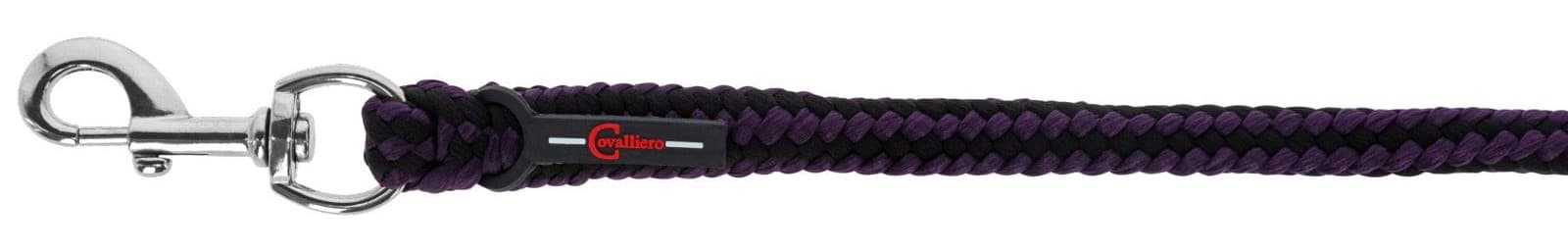 Uwiąz dla konia Hippo, karabińczyk, bakłażan/antracyt, 200 cm
